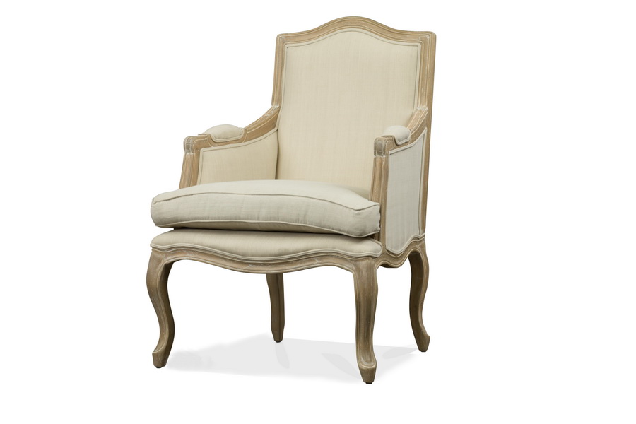 Baxton StudioNivernais Wood Traditional French Accent Chair